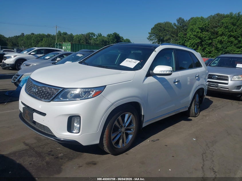 2014 Kia Sorento VIN 5XYKW4A75EG494660 IAAI salvage auction — REAR END, Salvage Title, sold $2,100 on 2026-07-09 (photo 2)