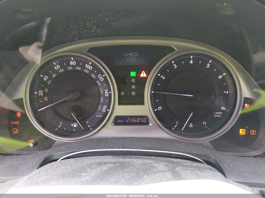 2008 Lexus Is VIN JTHCK262482020343 IAAI salvage auction — FRONT END, Salvage (Ohio), sold $500 on 2026-07-08 (photo 7)