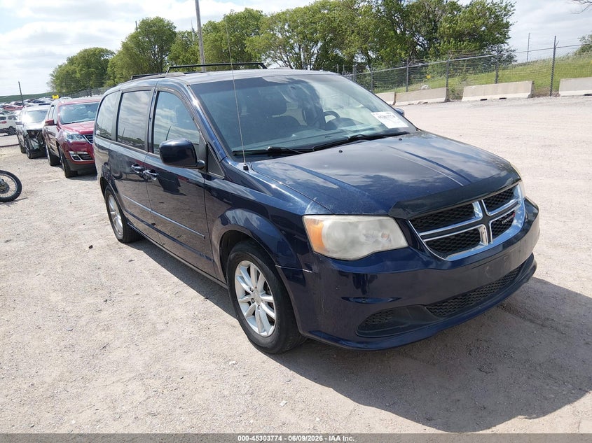2014 Dodge Caravan VIN 2C4RDGCG2ER405495 IAAI salvage auction — REAR END, Salvage Title, sold $550 on 2026-07-23 (photo 1)