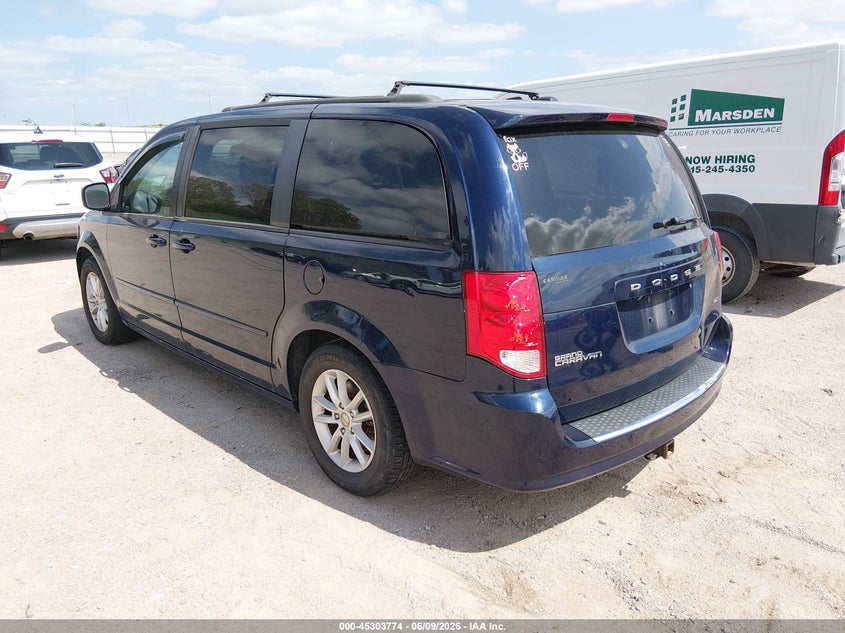 2014 Dodge Caravan VIN 2C4RDGCG2ER405495 IAAI salvage auction — REAR END, Salvage Title, sold $550 on 2026-07-23 (photo 3)