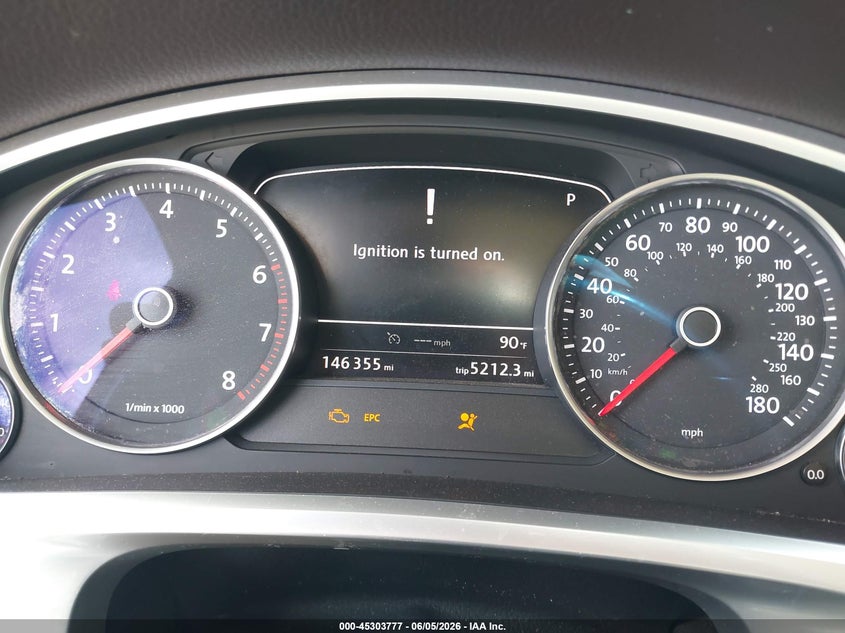 2014 Volkswagen Touareg VIN WVGEF9BP0ED008548 IAAI salvage auction — LEFT FRONT, Clear (Florida), sold $750 on 2026-07-14 (photo 7)