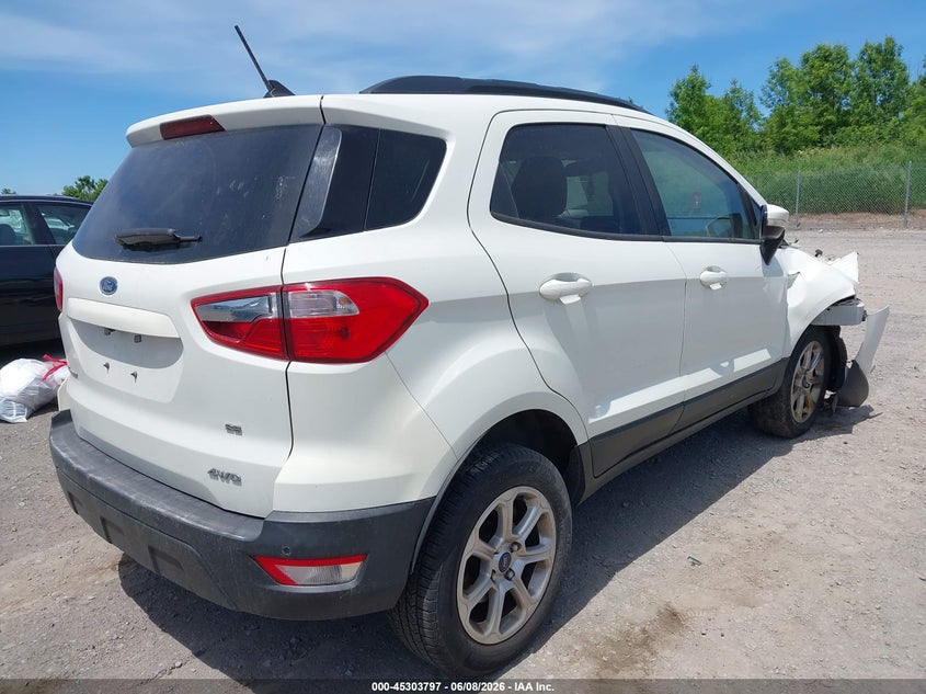 2019 Ford Ecosport VIN MAJ6S3GL3KC271289 IAAI salvage auction — FRONT END, Salvage Title, sold $400 on 2026-07-09 (photo 4)