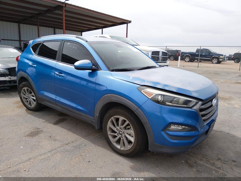 2016 Hyundai Tucson VIN KM8J33A40GU186507 IAAI salvage auction — REAR END, Salvage Title, sold $1,450 on 2026-07-29 (photo 1)