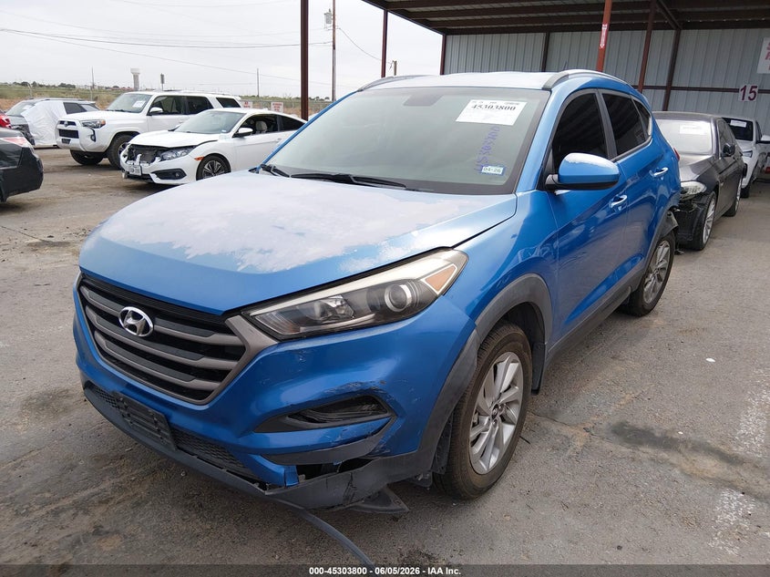 2016 Hyundai Tucson VIN KM8J33A40GU186507 IAAI salvage auction — REAR END, Salvage Title, sold $1,450 on 2026-07-29 (photo 2)
