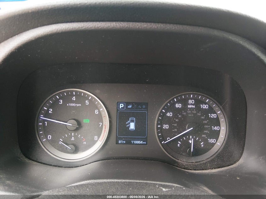 2016 Hyundai Tucson VIN KM8J33A40GU186507 IAAI salvage auction — REAR END, Salvage Title, sold $1,450 on 2026-07-29 (photo 7)