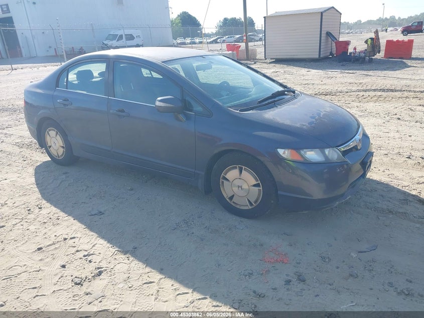 2006 Honda Civic hybrid VIN JHMFA36256S027966 IAAI salvage auction — NORMAL WEAR, Clear (Georgia), sold $250 on 2026-07-09 (photo 1)