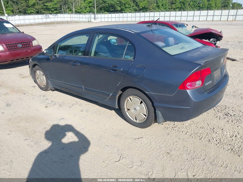 2006 Honda Civic hybrid VIN JHMFA36256S027966 IAAI salvage auction — NORMAL WEAR, Clear (Georgia), sold $250 on 2026-07-09 (photo 3)