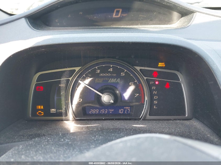 2006 Honda Civic hybrid VIN JHMFA36256S027966 IAAI salvage auction — NORMAL WEAR, Clear (Georgia), sold $250 on 2026-07-09 (photo 7)