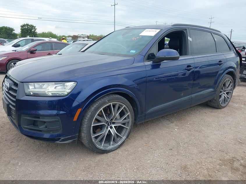 2019 Audi Q7 VIN WA1VAAF74KD038835 IAAI salvage auction — FRONT & REAR, Salvage (Texas), sold $2,050 on 2026-07-29 (photo 2)