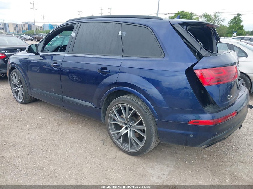2019 Audi Q7 VIN WA1VAAF74KD038835 IAAI salvage auction — FRONT & REAR, Salvage (Texas), sold $2,050 on 2026-07-29 (photo 3)