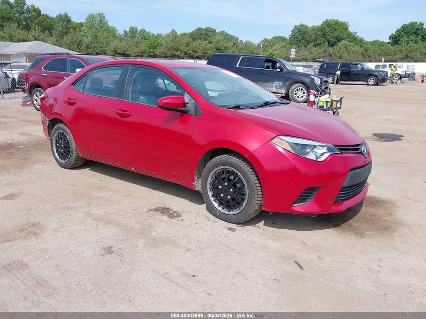2014 Toyota Corolla VIN 5YFBURHE6EP057107 IAAI salvage auction — LEFT SIDE, Salvage Title, sold $2,725 on 2026-07-14 (photo 1)