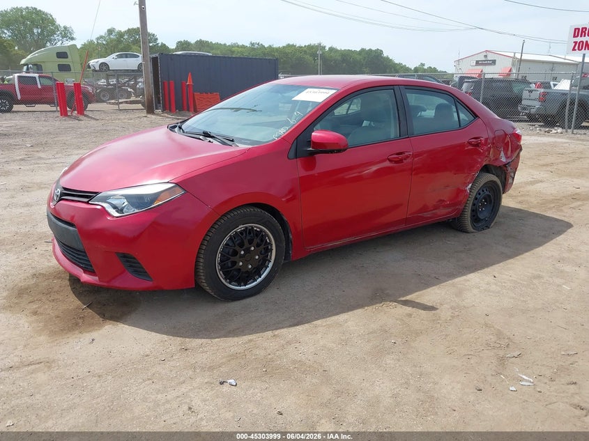 2014 Toyota Corolla VIN 5YFBURHE6EP057107 IAAI salvage auction — LEFT SIDE, Salvage Title, sold $2,725 on 2026-07-14 (photo 2)