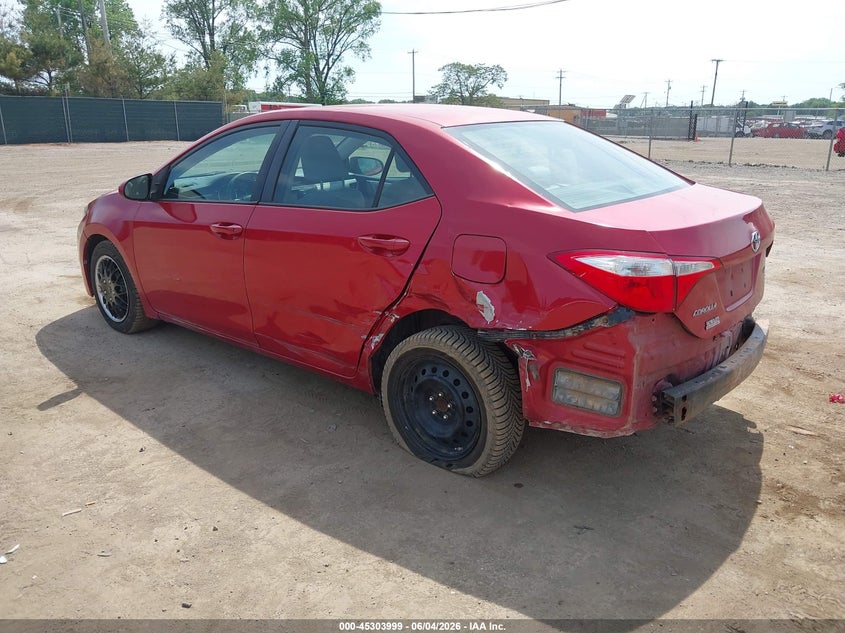 2014 Toyota Corolla VIN 5YFBURHE6EP057107 IAAI salvage auction — LEFT SIDE, Salvage Title, sold $2,725 on 2026-07-14 (photo 3)