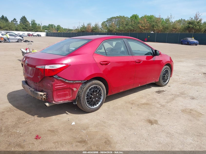 2014 Toyota Corolla VIN 5YFBURHE6EP057107 IAAI salvage auction — LEFT SIDE, Salvage Title, sold $2,725 on 2026-07-14 (photo 4)
