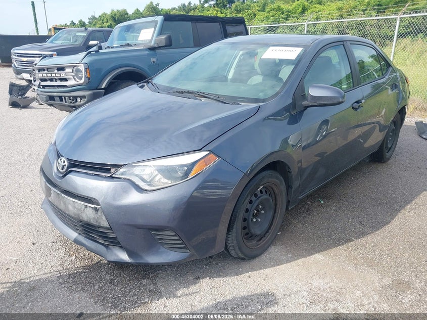 2016 Toyota Corolla VIN 5YFBURHE2GP433143 IAAI salvage auction — REAR END, Salvage Title, sold $2,050 on 2026-07-21 (photo 2)