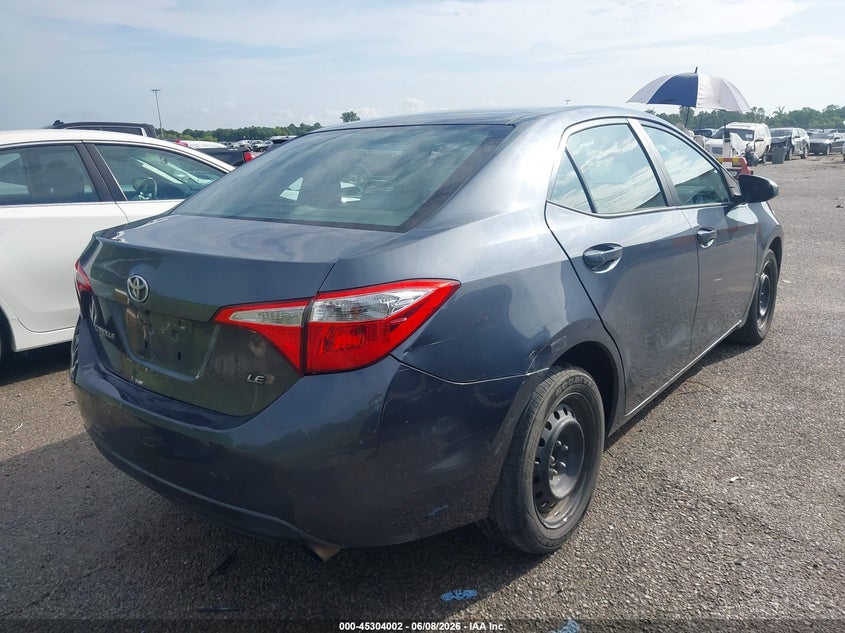 2016 Toyota Corolla VIN 5YFBURHE2GP433143 IAAI salvage auction — REAR END, Salvage Title, sold $2,050 on 2026-07-21 (photo 4)