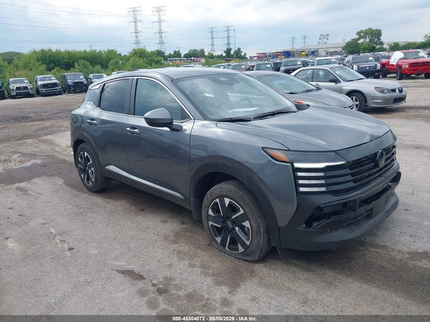 2025 Nissan Kicks VIN 3N8AP6CBXSL335938 IAAI salvage auction — FRONT END, Salvage Title, sold $8,500 on 2026-07-05 (photo 1)