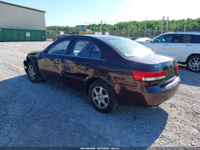 2006 Hyundai Sonata VIN 5NPEU46F16H093720 IAAI salvage auction — LEFT SIDE, Salvage (Alabama), sold $500 on 2026-07-06 (photo 3)