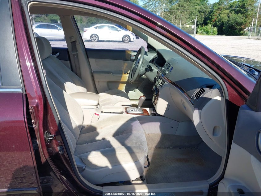 2006 Hyundai Sonata VIN 5NPEU46F16H093720 IAAI salvage auction — LEFT SIDE, Salvage (Alabama), sold $500 on 2026-07-06 (photo 5)