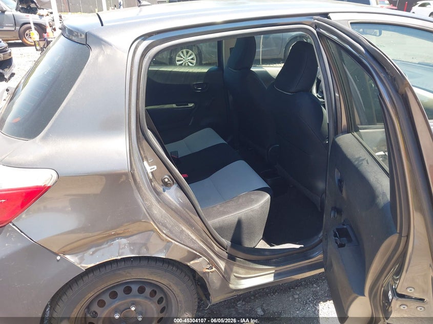 2012 Toyota Yaris VIN JTDKTUD39CD537457 IAAI salvage auction — RIGHT FRONT, Salvage Title, sold $1,100 on 2026-07-09 (photo 8)