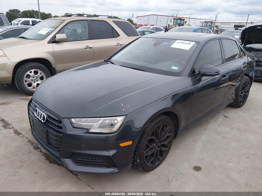 2019 Audi A4 VIN WAUGMAF47KN012054 IAAI salvage auction — LEFT REAR, Salvage Title, sold $1,950 on 2026-07-21 (photo 2)