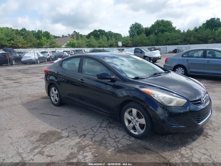 2011 Hyundai Elantra VIN KMHDH4AE4BU106020 IAAI salvage auction — SIDE, Clear (Indiana), sold $25 on 2026-07-07 (photo 1)