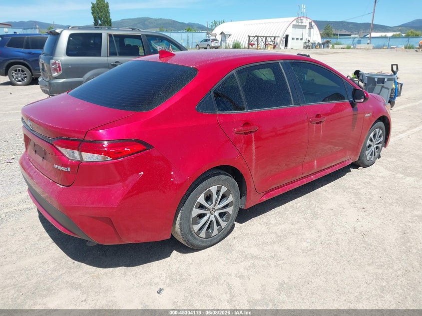 2020 Toyota Corolla VIN JTDEBRBE3LJ008914 IAAI salvage auction — SIDE, Salvage Title, sold $4,150 on 2026-07-10 (photo 4)