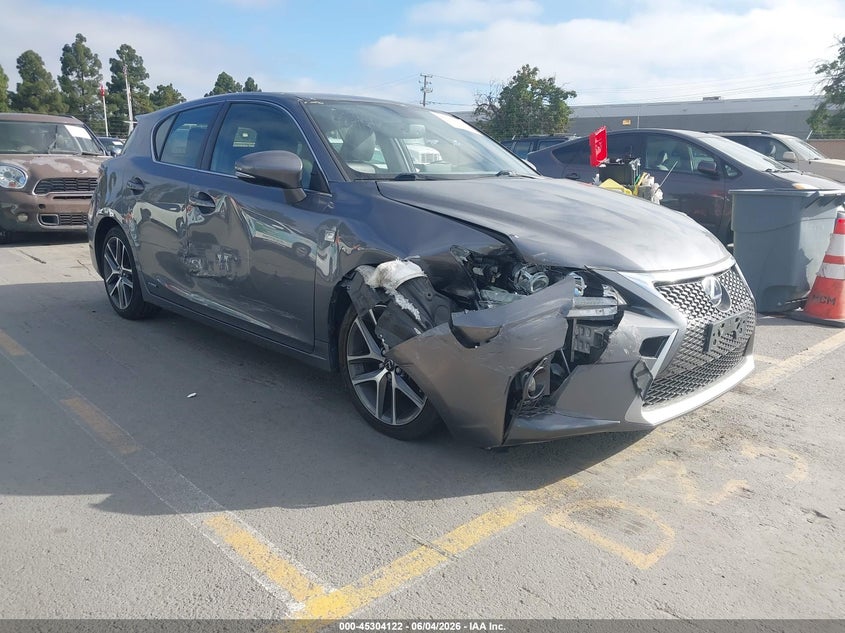 2015 Lexus Ct VIN JTHKD5BH9F2240107 IAAI salvage auction — NORMAL WEAR, Salvage (California), sold $2,750 on 2026-07-06 (photo 1)