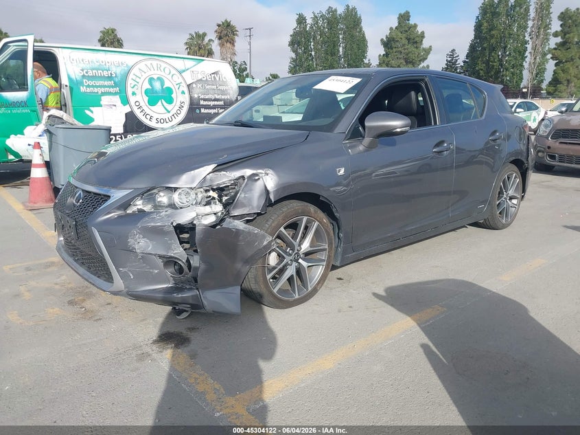 2015 Lexus Ct VIN JTHKD5BH9F2240107 IAAI salvage auction — NORMAL WEAR, Salvage (California), sold $2,750 on 2026-07-06 (photo 2)