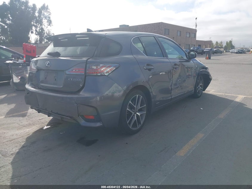 2015 Lexus Ct VIN JTHKD5BH9F2240107 IAAI salvage auction — NORMAL WEAR, Salvage (California), sold $2,750 on 2026-07-06 (photo 4)