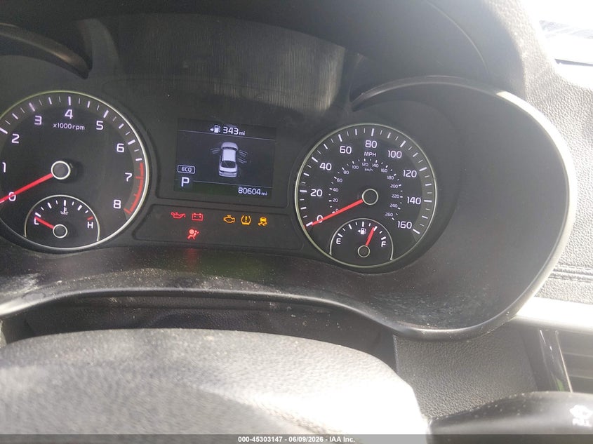 2020 Kia Optima VIN 5XXGT4L33LG421622 IAAI salvage auction — FRONT END, Salvage Title, sold $525 on 2026-07-15 (photo 7)