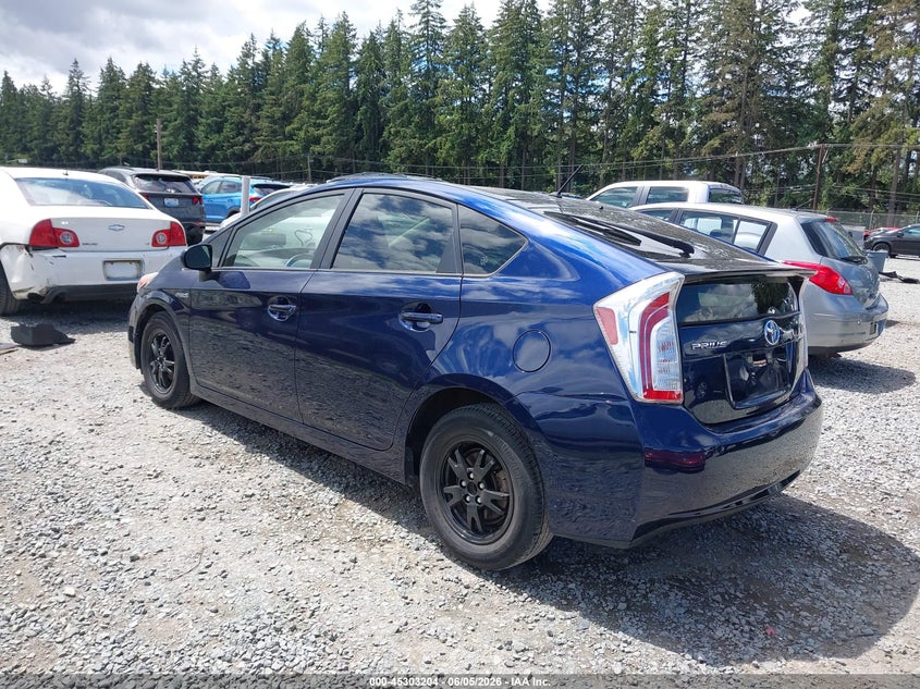 2014 Toyota Prius VIN JTDKN3DU8E1740874 IAAI salvage auction — RIGHT FRONT, Salvage Title, sold $3,075 on 2026-07-08 (photo 3)
