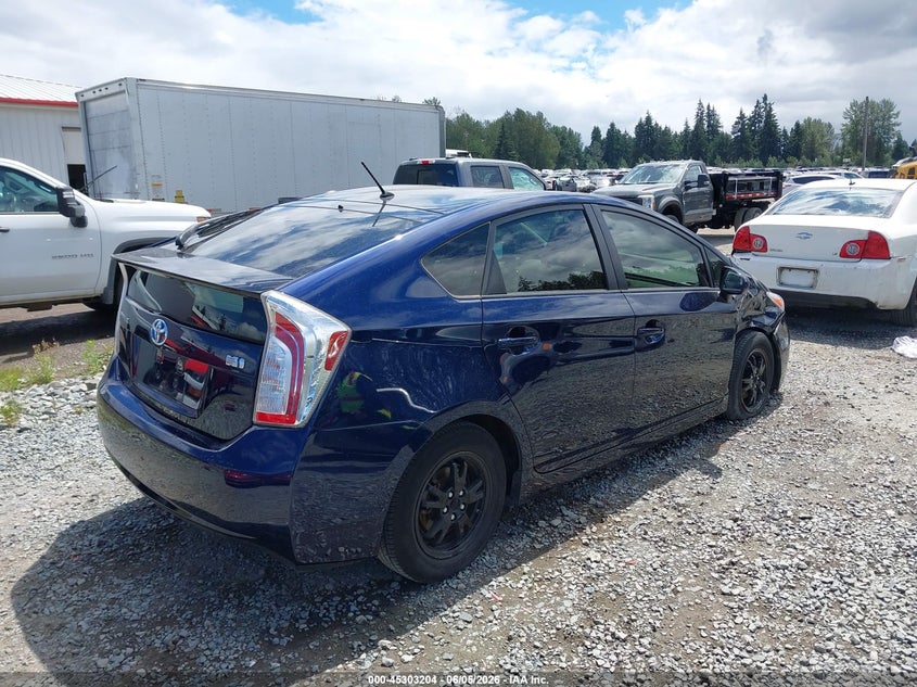2014 Toyota Prius VIN JTDKN3DU8E1740874 IAAI salvage auction — RIGHT FRONT, Salvage Title, sold $3,075 on 2026-07-08 (photo 4)