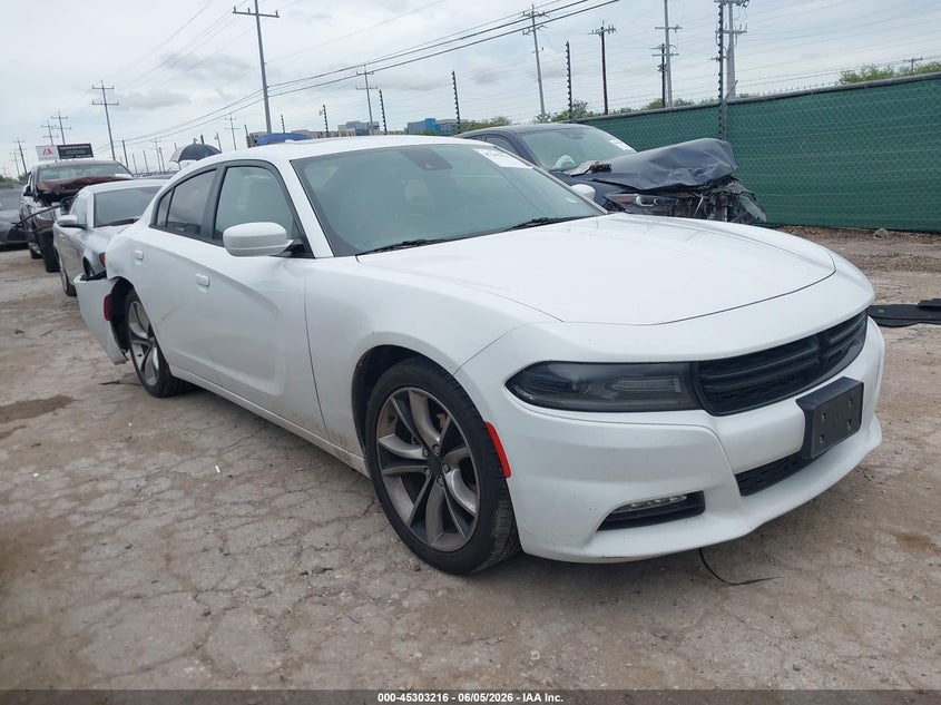 2015 Dodge Charger VIN 2C3CDXHG8FH880269 IAAI salvage auction — REAR END, Salvage Title, sold $25 on 2026-07-27 (photo 1)