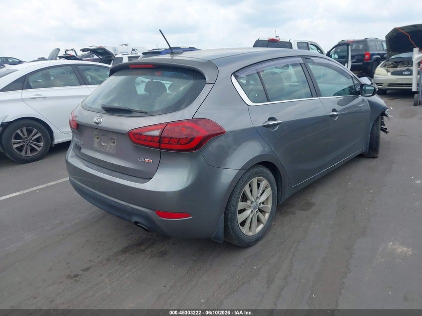 2015 Kia Forte VIN KNAFX5A83F5397901 IAAI salvage auction — RIGHT FRONT, Salvage (North Carolina), sold $400 on 2026-07-08 (photo 4)