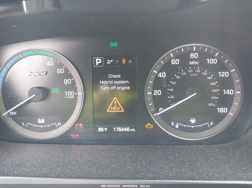 2016 Hyundai Sonata VIN KMHE24L12GA010976 IAAI salvage auction — NORMAL WEAR, Original (Texas), sold $400 on 2026-07-22 (photo 7)