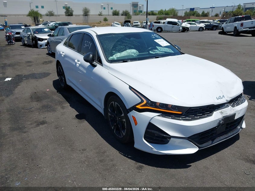 2023 Kia K5 VIN 5XXG64J22PG223816 IAAI salvage auction — FRONT END, Salvage Title, sold $5,775 on 2026-07-17 (photo 1)