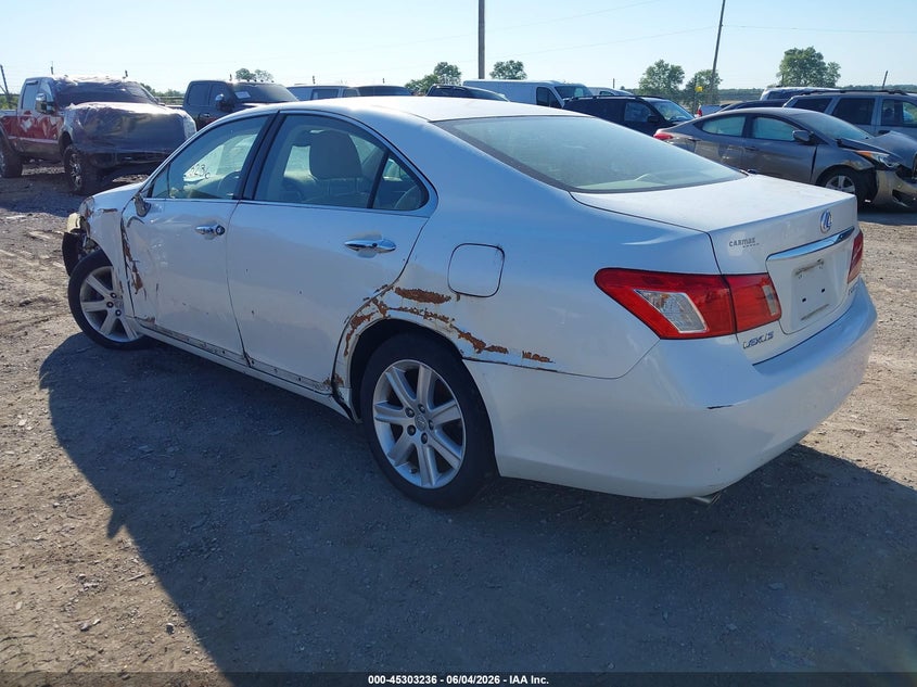 2007 Lexus Es 350 VIN JTHBJ46G172056382 IAAI salvage auction — NORMAL WEAR, Clear (Pennsylvania), sold $900 on 2026-07-08 (photo 3)