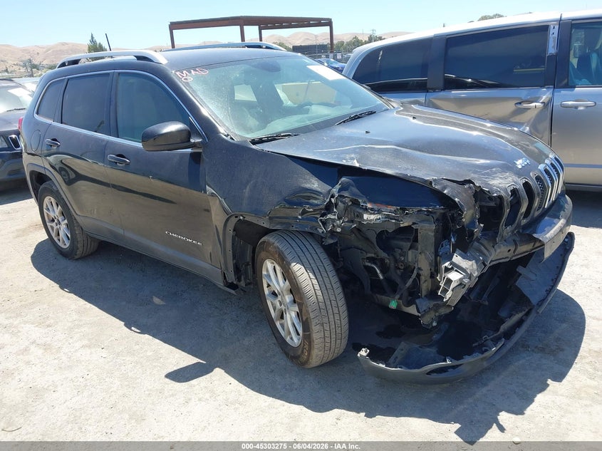 2016 Jeep Cherokee VIN 1C4PJMCB9GW248545 IAAI salvage auction — RIGHT FRONT, Salvage Title, sold $1,050 on 2026-07-09 (photo 1)