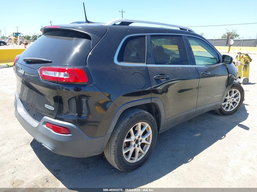 2016 Jeep Cherokee VIN 1C4PJMCB9GW248545 IAAI salvage auction — RIGHT FRONT, Salvage Title, sold $1,050 on 2026-07-09 (photo 4)