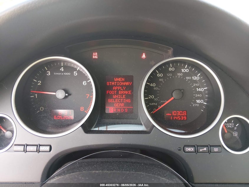 2008 Audi A4 VIN WAUEF48H88K013551 IAAI salvage auction — RIGHT SIDE, Salvage (Ohio), sold $975 on 2026-07-14 (photo 7)