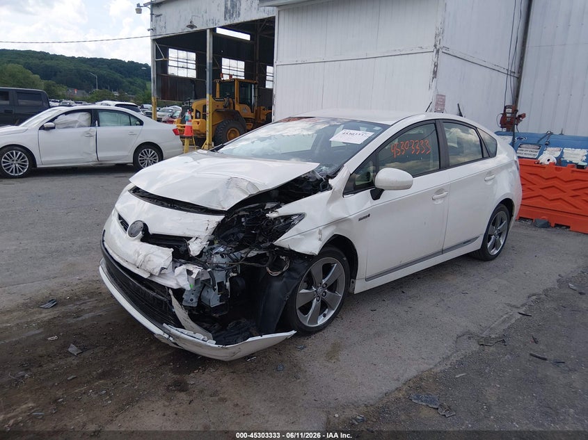 2013 Toyota Prius VIN JTDKN3DUXD1650902 IAAI salvage auction — LEFT FRONT, Salvage (Pennsylvania), sold $1,500 on 2026-07-08 (photo 2)