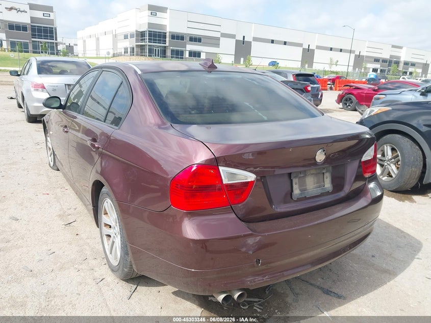 2006 BMW 3er VIN WBAVB17586NK34130 IAAI salvage auction — FRONT END, Salvage (Texas), sold $525 on 2026-07-14 (photo 3)