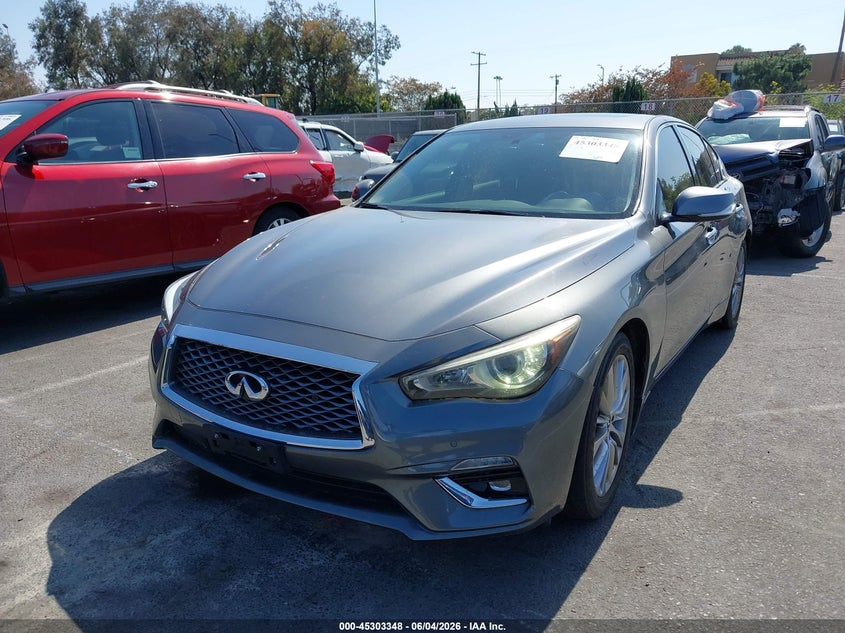 2022 Infiniti Q50 VIN JN1EV7BP1NM311076 IAAI salvage auction — REAR END, Salvage Title, sold $7,050 on 2026-07-20 (photo 2)