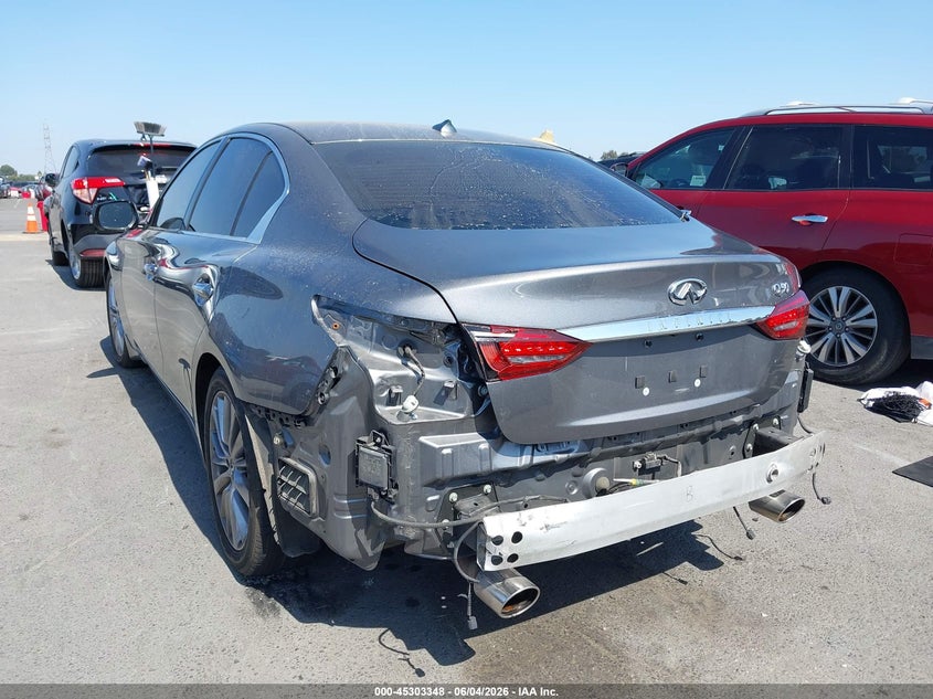 2022 Infiniti Q50 VIN JN1EV7BP1NM311076 IAAI salvage auction — REAR END, Salvage Title, sold $7,050 on 2026-07-20 (photo 3)