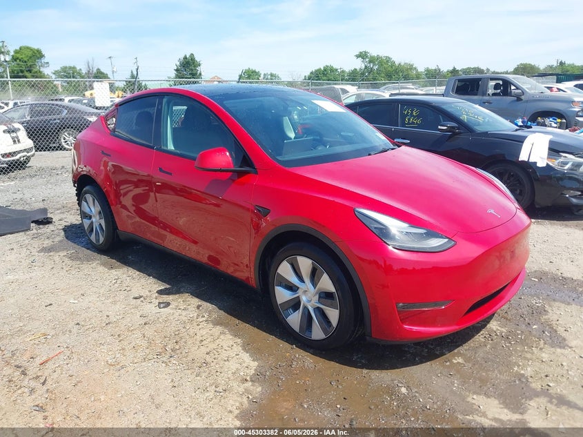 2023 Tesla Model y VIN 7SAYGDEE7PF667849 IAAI salvage auction — REAR END, Salvage Title, sold $11,100 on 2026-07-23 (photo 1)