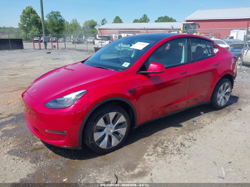 2023 Tesla Model y VIN 7SAYGDEE7PF667849 IAAI salvage auction — REAR END, Salvage Title, sold $11,100 on 2026-07-23 (photo 2)