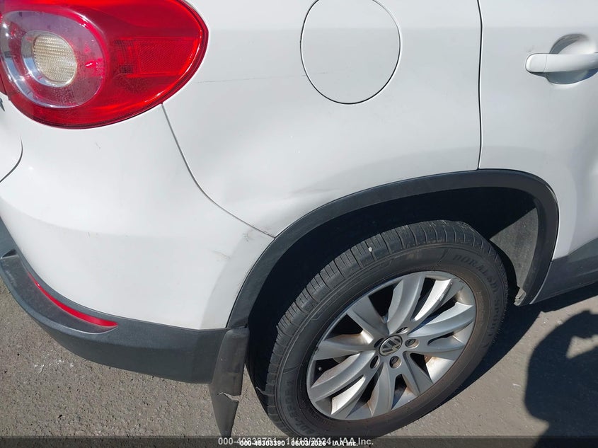 2009 Volkswagen Tiguan VIN WVGAV75N09W524631 IAAI salvage auction — RIGHT REAR, Salvage (Idaho), sold $275 on 2026-07-22 (photo 6)