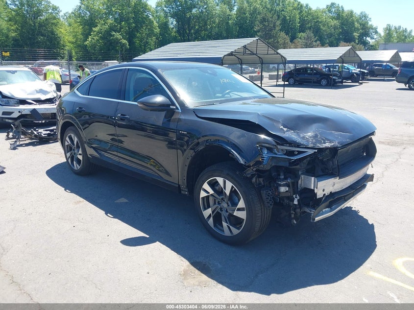 2021 Audi E-tron sportback VIN WA12AAGE8MB002130 IAAI salvage auction — FRONT END, Salvage Title, sold $14,100 on 2026-07-11 (photo 1)