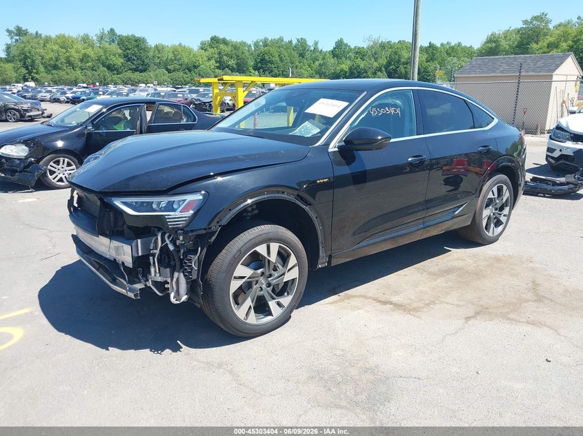 2021 Audi E-tron sportback VIN WA12AAGE8MB002130 IAAI salvage auction — FRONT END, Salvage Title, sold $14,100 on 2026-07-11 (photo 2)